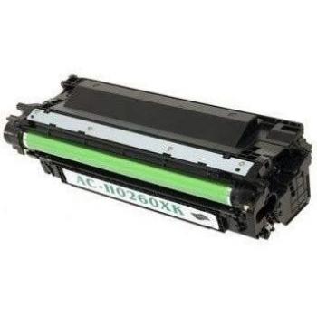 Toner Compatible HP CE260X Negro 17,000 Páginas para LaserJet Color CP4520/CP4525