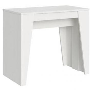 Consola Extensible Anvar 90x48/308 cm Blanco Fresno