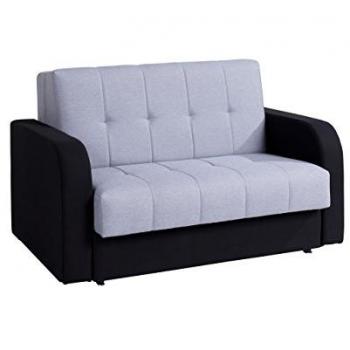 Sofá-cama Providence 105 con caja de ropa de cama, dimensiones 90x138x100cm