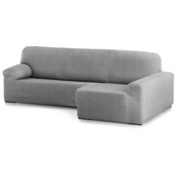 Funda para chaise longue de brazo corto derecho Eysa ROC Gris claro 180 x 120 x 360 cm