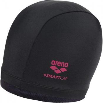 Arena SmartCap Women's Swimming Cap - Black, Chlorine Resistant, One Size
