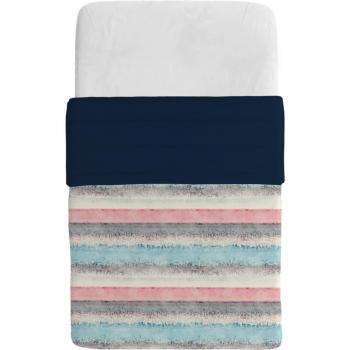 Colcha de verano estampada Basic Sarah para cama individual 160x240cm