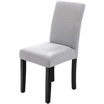 Veakii R Fundas para sillas Pack de 6 Fundas sillas Comedor, Lavable Comedor Asiento Cubre para el Comedor casero Modern Bouquet de la Boda, Hotel, Decor Restaurante