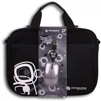 MALETIN PORTATIL DISEÑO 10.1 - 10.2 Negro +Raton