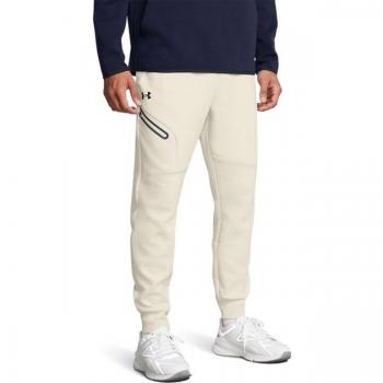 Pantalones casuales de hombre Under Armour Ua Unstoppable Flc Jgr Eu en color negro y beige, talla S, corte regular