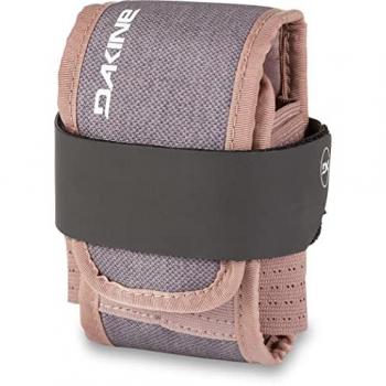 Bolsa sillín Dakine Gripper rosa gris con diseño Sparrow, resistente al agua, capacidad para herramientas y repuestos, sistema de fijación seguro, material duradero