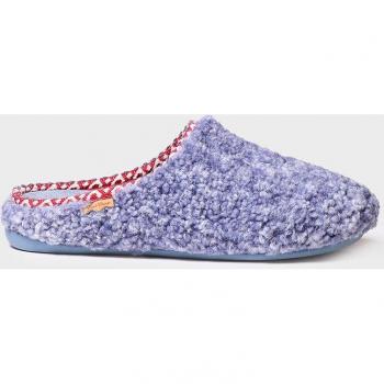 Toni Pons Maui-SH Azul - Zapatillas de casa cerradas de mujer con tejido efecto borreguito y suela antideslizante
