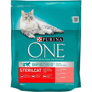 Purina One Pienso para Gatos Esterilizados de Salmón y Trigo