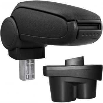 Protec reposabrazos central c apoyabrazos con compartimento c acolchado c tela c negro