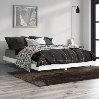 Cama de Madera Contrachapada Blanca 135x190 cm Multicapa Vidaxl