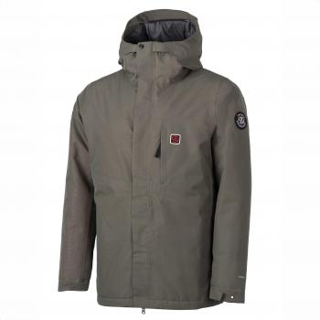 Chaqueta impermeable con capucha Ternua Conne gris oscuro XL