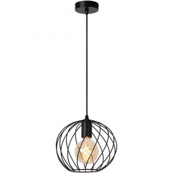 Lámpara colgante Danza, 1 luz, Ø 25 cm, negra