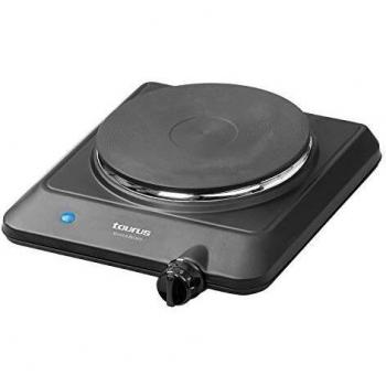 Taurus VOLCANOUNO Hornillo Volcan Uno 1500W, 18 cm, Placa de cocción eléctrica portátil, 9 Niveles, Plástico