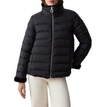 Colmar Women's Black Reversible Down Jacket Regular Fit Size 44