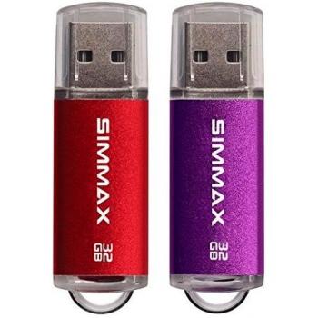 Memorias USB 2 Piezas 32GB USB 2.0 Stick Flash Drive Pendrives Almacenamiento Datos por SIMMAX