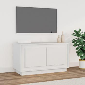 Soporte para TV blanco de madera multicapa 80x35x45 cm