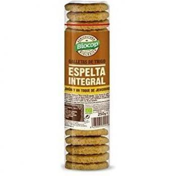 Biocop Galleta Espelta Integral Jengibre Limón - 250 g
