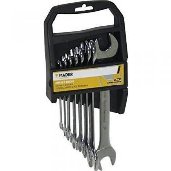 Mader Hand Tools 59550 Llave con 2 Bocas, Cx, 8 Piezas