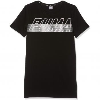 PUMA Alpha Logo tee G Camiseta, Niñas, Negro