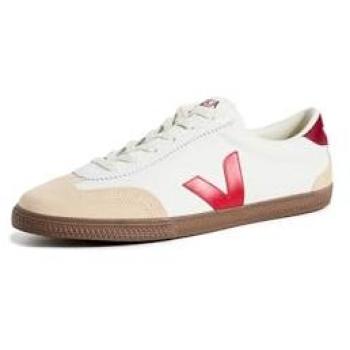 Veja Volley Leather Sneakers in White/Pekin/Bark for Men, Size 43 EU / 9 UK