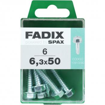 Tornillo Roscachapa Cabeza Hexagonal Ø6,3 x 50 mm - Caja 6 Uds