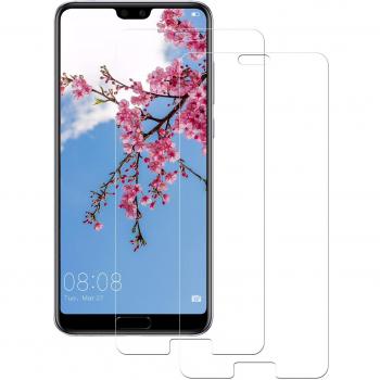 POOPHUNS Cristal Templado Huawei P20, 2-Unidades Protector de Pantalla Cristal Vidrio Templado Premium para Huawei P20 9H Vidrio Real No se despega uellas Dactilares Libre