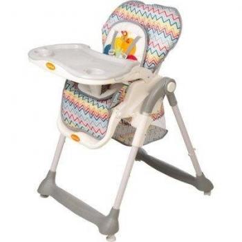 Tuc Tuc Zigzag African Routers - Trona plegable multifunción, diseño de rayas, multicolor