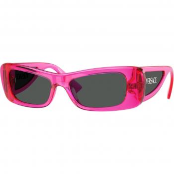 Versace Ve4481 Sunglasses, col. 543487 Donna Pillow Rosa, Female, Pink, Size: 54 MM Stylish Sunglasses in Trendy Design, Versace Lens Logo Pillow Sunglasses, 54mm - Fuschia -