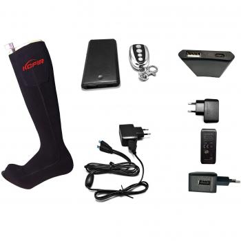 Calcetines térmicos, kcfir diseño único invierno batería eléctrico caliente climatizada calcetines para los pies fríos crónicos, deportes al aire libre para hombres y mujeres