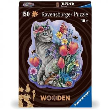 Ravensburger Puzzle de Madera Gato 150 Piezas