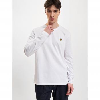 Lyle & Scott Men's Plain Long Sleeve T-Shirt - White - Medium