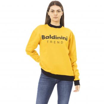 Baldinini Trend Yellow Cotton Sweater - M