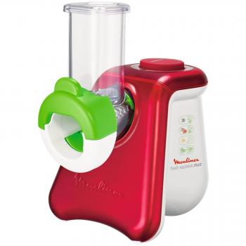 Moulinex DJ8115 Picadora eléctrica multiusos, 260 W, color rojo y blanco