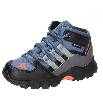 Bota de montaña Adidas Terrex Mid GTX para niños, color azul, horma clásica, talla 35