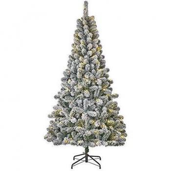 Árbol de Navidad Black Box con 120 LEDs Efecto Nevado, 398 Ramas, 185 cm