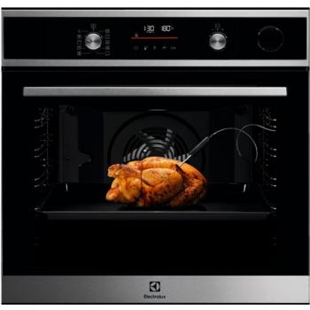 Horno Multifunción de Vapor Electrolux COP846X1, 72 L, 3390 W, Clase Energética A+, Pirólisis, Sonda Térmica, Cristal Negro y Acero Inox