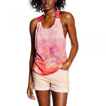 Desigual – Camiseta de mujer TS-L T-S TEARDROP P, mujer, color Azul - Living Coral, tamaño XS