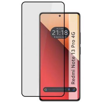 Protector Cristal Templado Completo 5D Full Glue Negro compatible con Xiaomi Redmi Note 13 Pro 4G