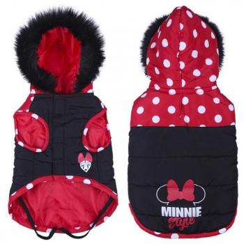 Abrigo Acolchado para Perro Talla M Diseño Minnie Mouse Rojo