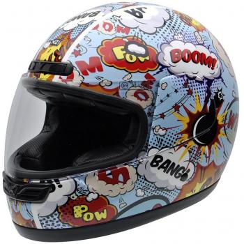 NZI 050323G710 Activy Junior Boom Casco De Moto, Multicolor, Talla 55-56