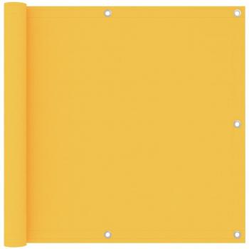Toldo para balcón vidaXL Día y Noche de tela oxford amarillo 90x400 cm