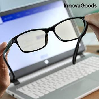 InnovaGoods Gafas de Protección contra Luz Azul Smart Protection, Negro, Unitalla