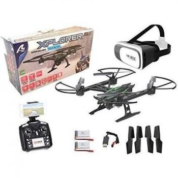 Drone radiocontrol con camara Xplorer Wifi FPV + Gafas VR. Pilota como si estuvieras dentro del drone. 2 baterias incluidas