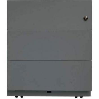 Contenedor Rodante Bisley Note™ con 3 Cajones Universales, Diseño Plateado, Dimensiones 42 x 56.5 x 49.5 cm