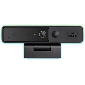 Cisco Webex Desk Camera con vídeo Ultra HD de hasta 4K, micrófonos duales, Rendimiento con Poca luz habilitado para iHDR, Negro Carbono, garantía de Hardware Limitada de 1 año