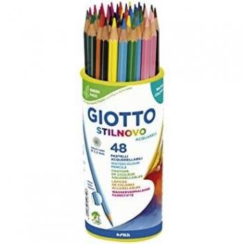 Giotto Stilnovo Acquarell, Lápices de colores acuarelables Bote, 48 Unidades