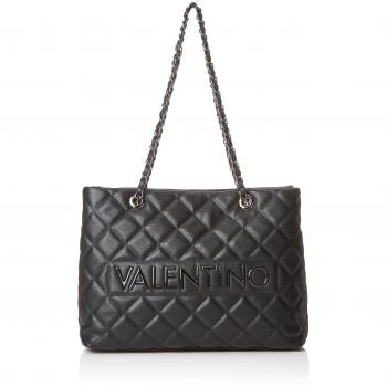 Mario Valentino VBS2ZR01 - Bolsa de Poliuretano Mujer, color Negro, talla 14x28x40 cm
