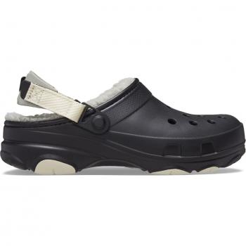 Crocs Men's All Terrain Lined Clogs - Black - Size: 14 UK