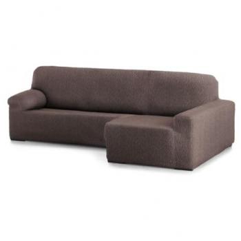 Funda Chaise Longue Brazo Corto Derecho Bielástica Roc Marrón 180 x 120 x 360 cm