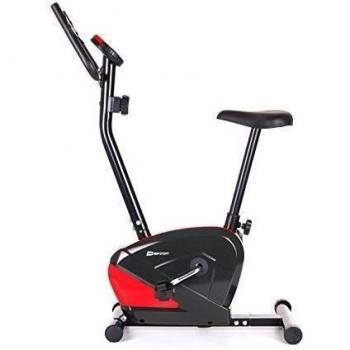 Bicicleta estática Ergometer bicicleta fitness Schrödel con ordenador rojo/negro